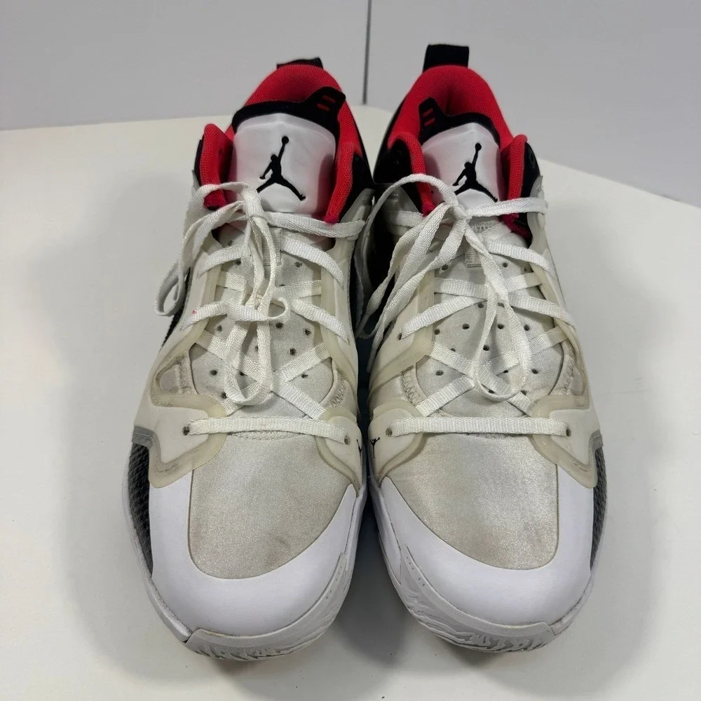 Jordan One Take 4 Men Basketball‎ Shoes White Black Red Size 12